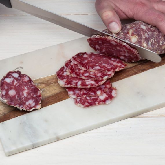 fotografo food salumi come tagliare il salame