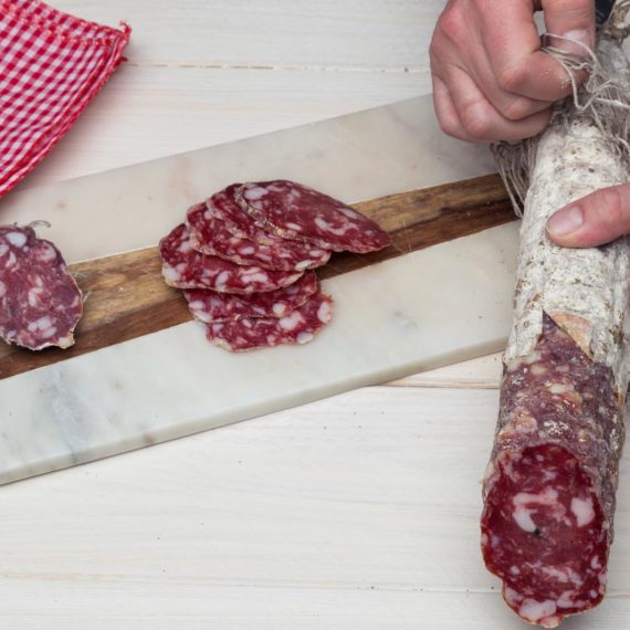 fotografo food salumi come tagliare il salame