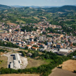 Riprese aeree del Comune di Casteggio Oltrepo Pavese in provincia di Pavia