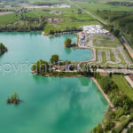 Riprese aeree del Comune di Castelletto di Branduzzo con le piste dedicate alle corse